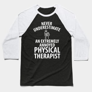 physiotherapist physical therapy gift saying funny Baseball T-Shirt